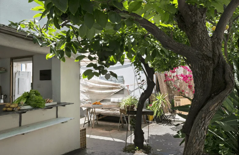 Cucina esterna nei giardini di Limolo